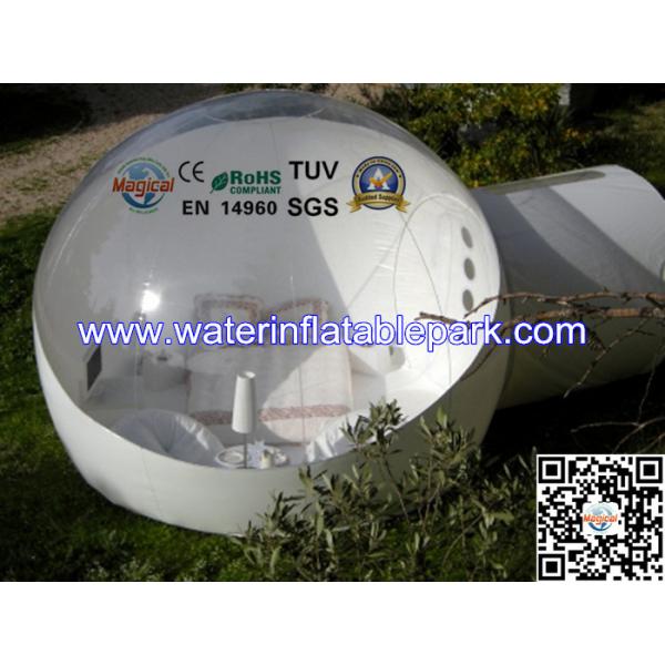 Single Layer PVC Inflatable Bubble Tent , Inflatable Igloo Tent