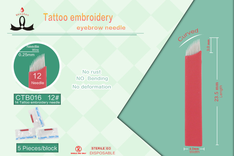 Иглы Microblading нержавеющей стали медицинской ранга простерилизованные гамма-лучами