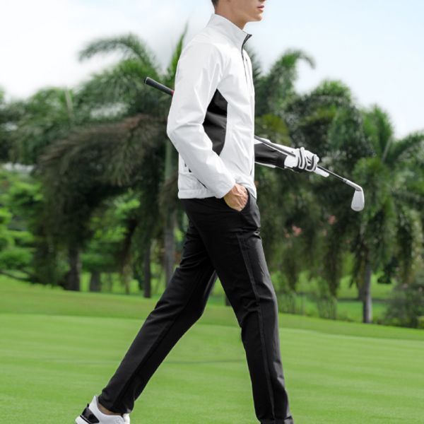 Men's Lightweight Polyester Golf Jacket OEM Custom Sport Outerwear Item