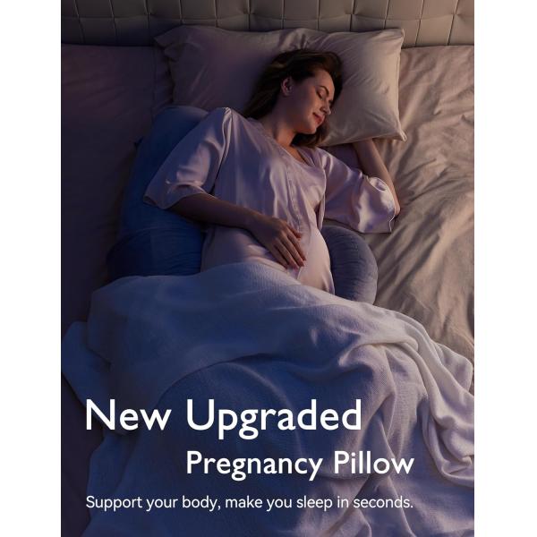 100% Polyester Pregnancy Original F Shaped Maternity Pillow for Full Body Relaxation