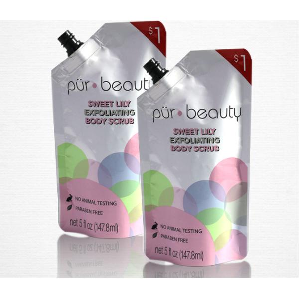 1000ml Color Printing Beverage Self Suction Nozzle Packaging Bag With Spout