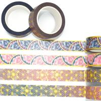 A fita de papel bonito que pode escrever-se feita sob encomenda de Washi imprimiu a fita de Washi da folha da prata ou de ouro