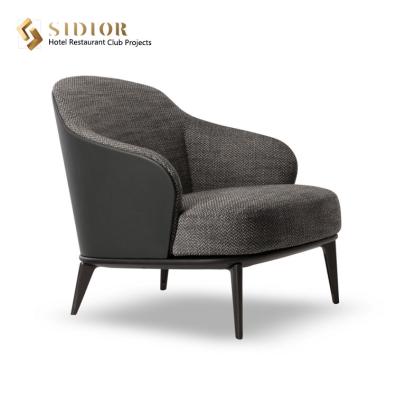 Living Room Leisure Sofa Chair W75cm Velvet Tufted Armchair SGS Approved