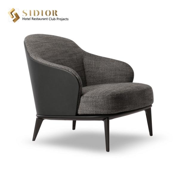 Leather Relaxing Chair, Morder Leather Chair, Living Room Lounge Chair, High Density Foam, PU Leather Upholstery