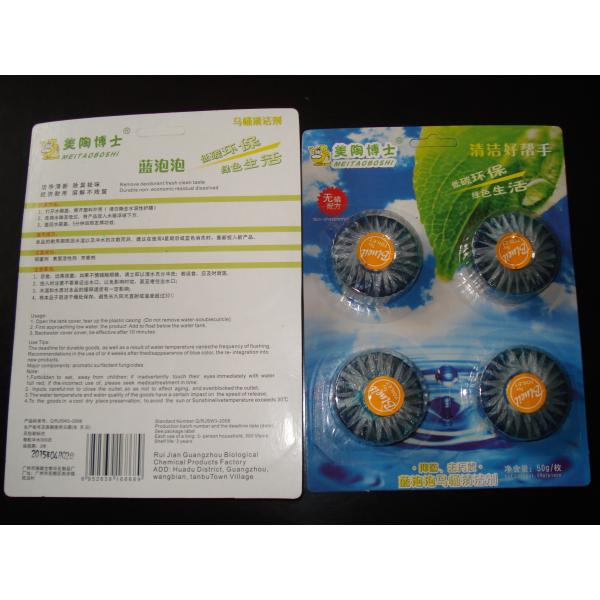A vida verde vai o líquido de limpeza 4pcs/pack dos blocos do reservatório do toalete do toque