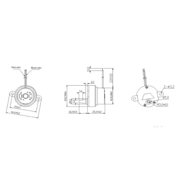 Motor de reducción de velocidad del motor de engranaje de corriente continua de plástico motor RF-300 motor