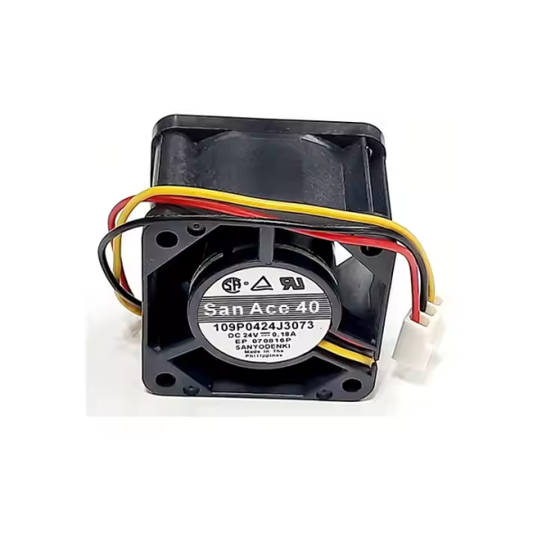 High Quality Cooling Fan SANYO DENEI San Ace40 Mini Fan Axial Fan 109P0424J3073 24V 0.18A for Danfoss Variable Frequency Drive