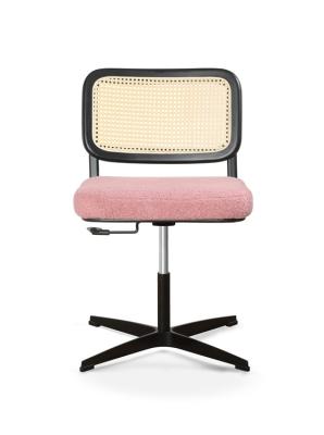 10.5kg Wicker Desk White Office Executive Chair 47CM Seat PP Rattan Studio