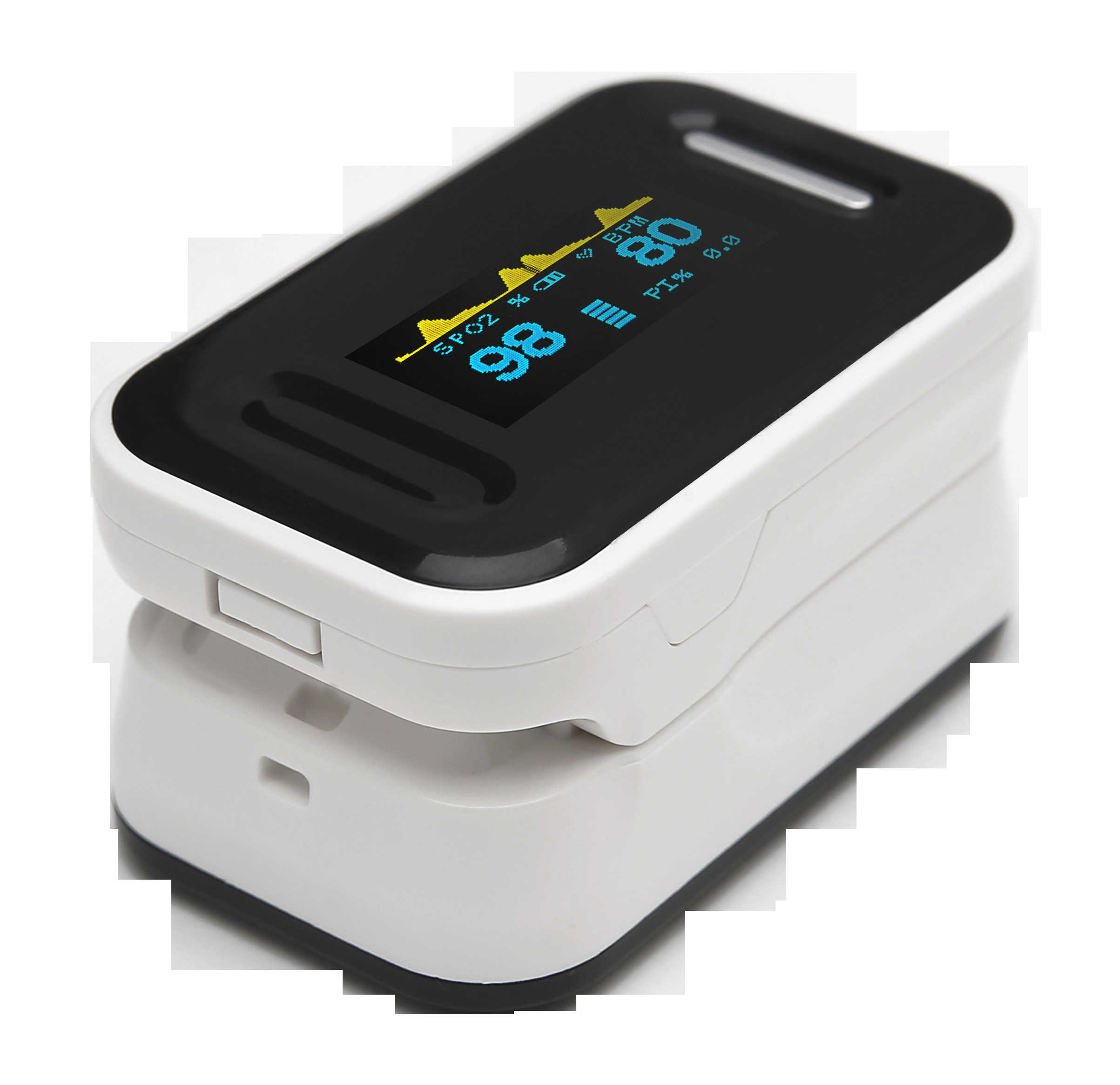 Оксиметр ИМПа ульс кончика пальца OEM Spo2 Dropship дисплея 30BPM Oled