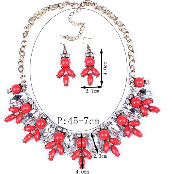 Ruili fashion vintage exaggerated personality JC necklace / Necklaces Wholesale
