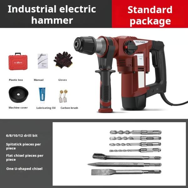 1200W Cobre Eletrônico de Grau Industrial Chisel Hammer Com Embreagem de Segurança