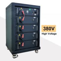 paquet de batterie au lithium à haute tension de 256V 204V 380V dans le bâti de support personnalisable
