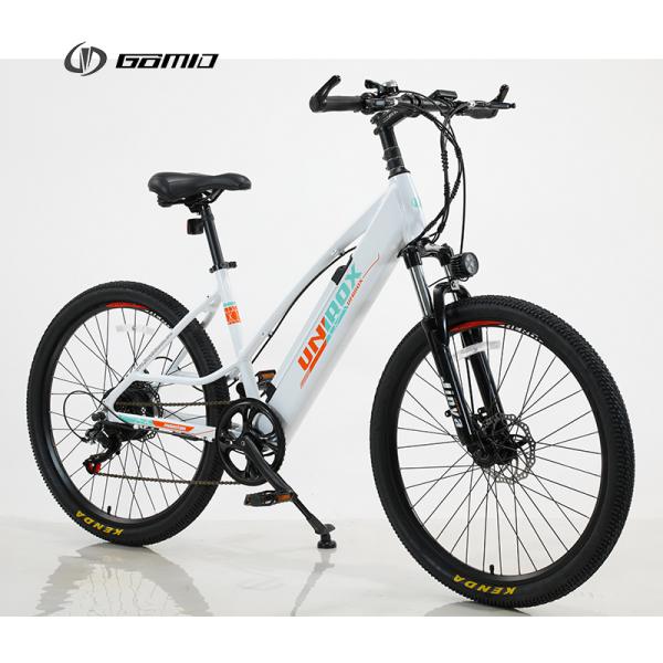 Lightweight Aluminium Alloy Electric Mountain Bicycle With Shimano 6 Speed Derailleur