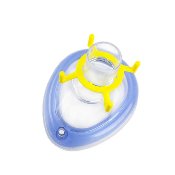 Anesthesiology Consumables Medical PVC Anesthesia Mask With CE ISO FDA For Adult Child Infant