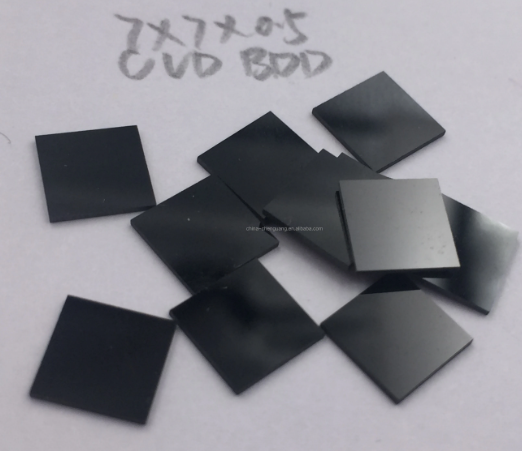 Чёрная поликристаллическая BDD алмазная B-допированная CVD алмазная пленка