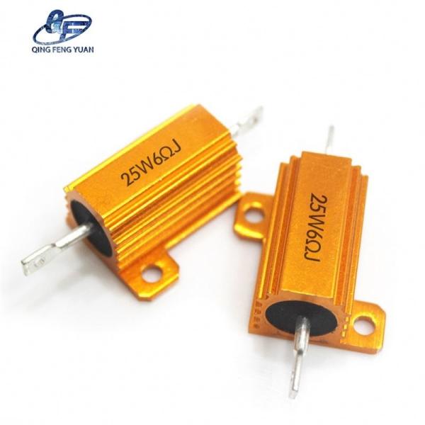 25W 6 Ohm fil d'aluminium doré puissance de blessure résistance encastrée 25 Watt