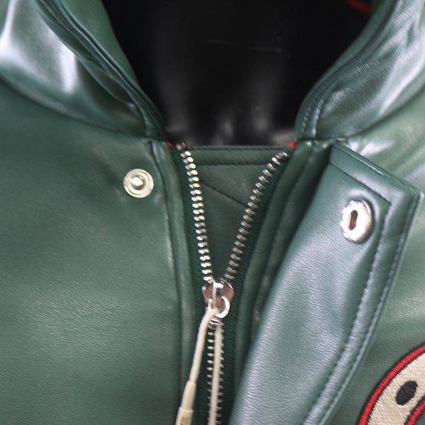 Varsity Jacket for Men Stand Vintage Woven Winter Clothes Custom Embroidery Embroidered Logo Leather Baseball Bomber Leather