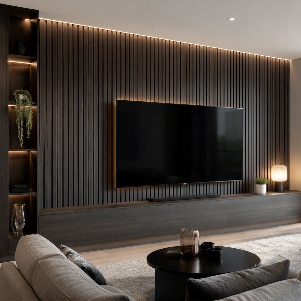 Decorative WPC Wall Panels 13 Profiles Commercial Interior Wall Panels Fire Retardant