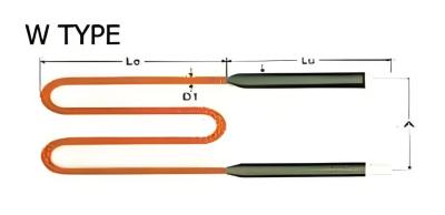 High Temperature W Type MoSi2 Heating Element Molybdenum Disilicide Heater