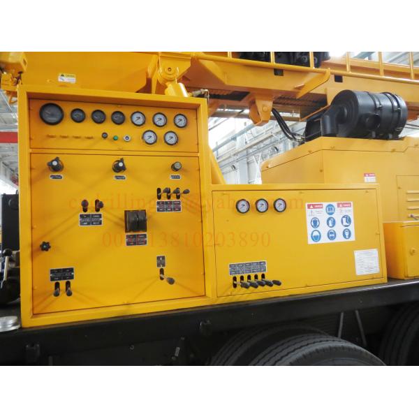 300m Water Borehole Drilling Machine , Truck Mounted Water Well Digging Equipment