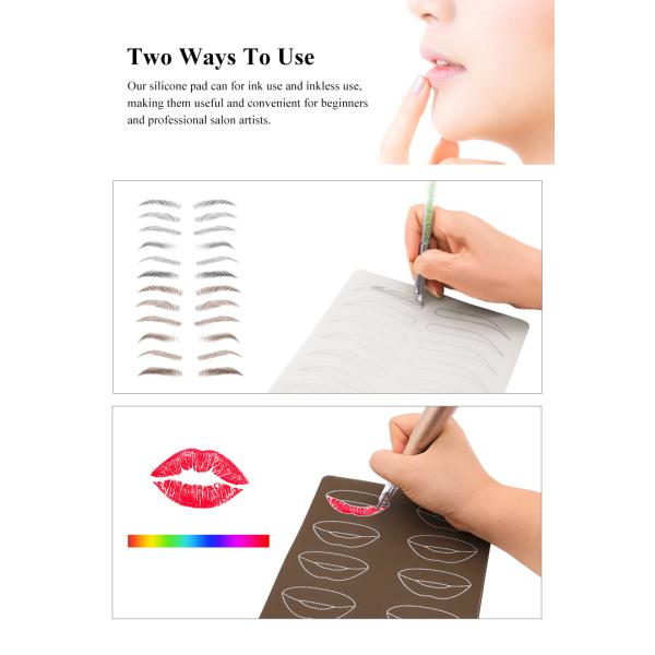 0.2cm Soft Silicone Permanent Makeup Practice Skin Microblading Tattoo