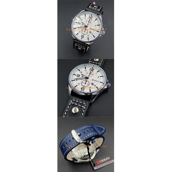 CS Watch Blue Black Orange Army Watch Stainless Steel Back Watch Quartz Analog Watches Man