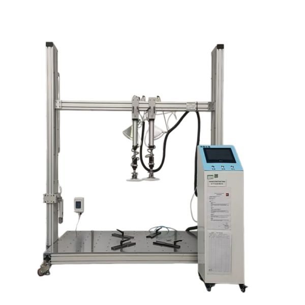 PLC Controlled Office Chair Armrest Durability Testing Machine with 550mm ~ 950mm Height Adjustment and 10 to 30 Times/Min Test Rate