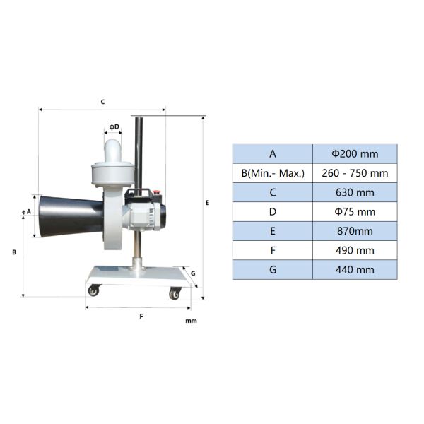 Dual-Interface Portable Exhaust Extractor Heavy-Duty Mobile Filtration System for Workshops