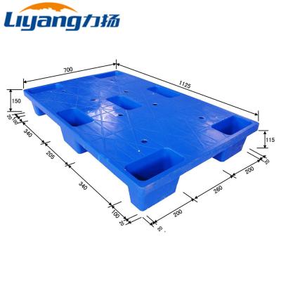 Blue Plastic EPAL Euro Pallet HDPE Pallets Four Way Single Face