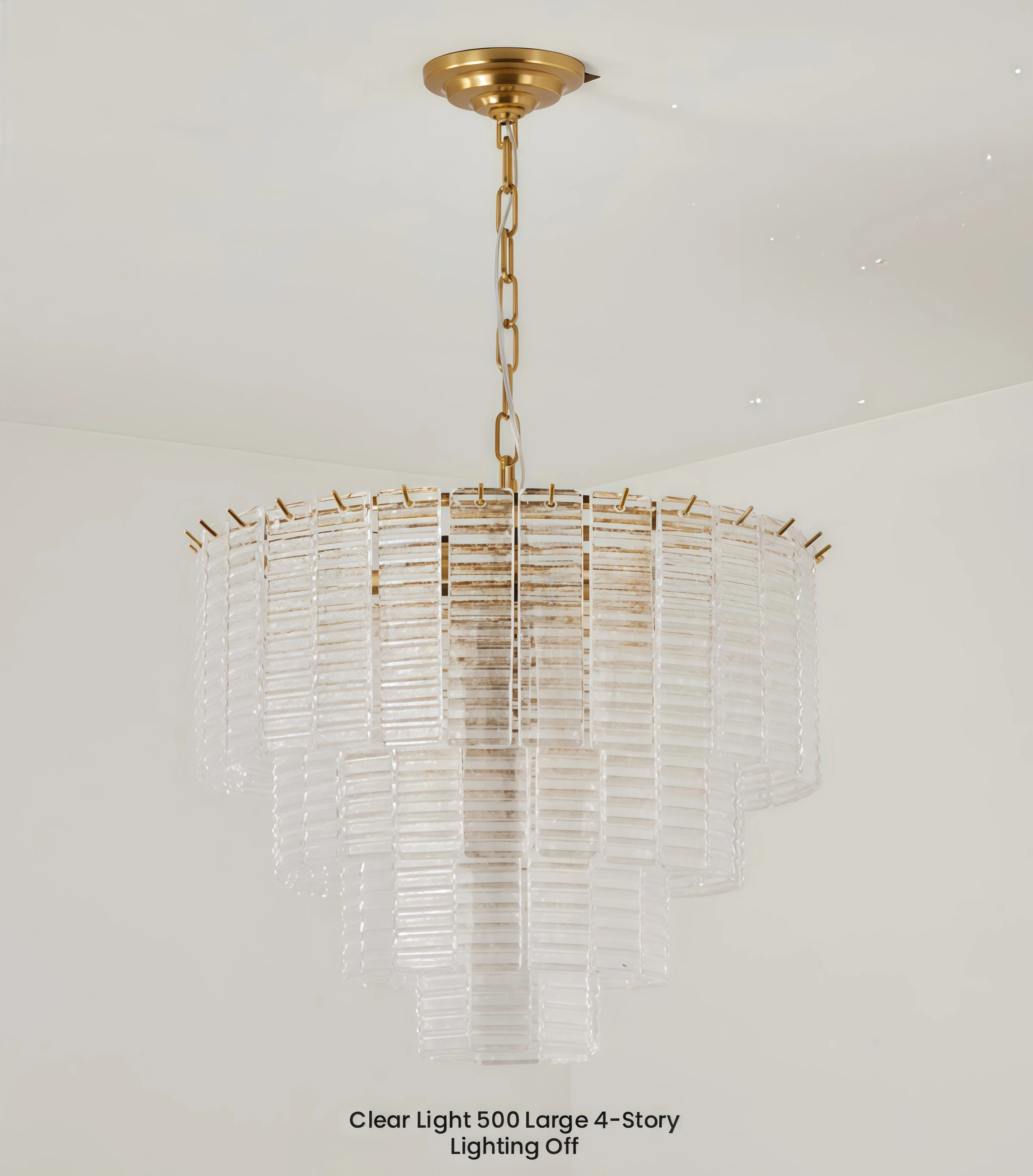 JYLIGHTING Modern Pendant Light Textured Pink Glass Panels in Multiple Stepped Layers Offering Decorative Light and Shadow Effects