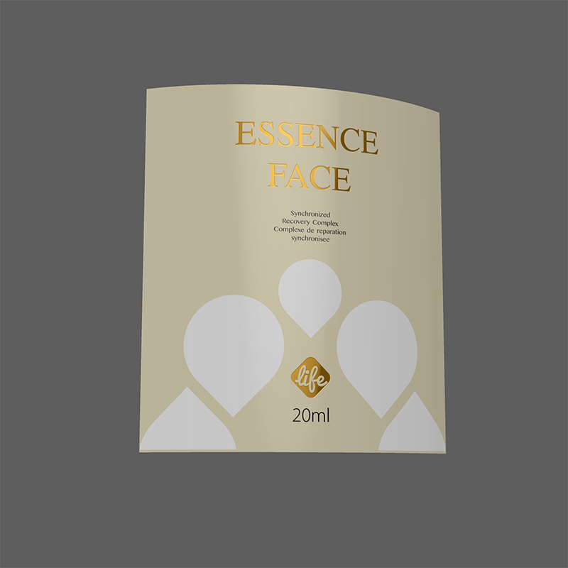 Private Gold Foil Logo Waterproof Essential Oil Label Premium Self-Adhesive 30ml Brightening Serum Bottle Label Sticker Custom