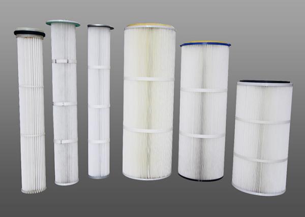 Screw Hoisting 660mm 6.8m2  Industrial Dust Collector Cartridge Filters
