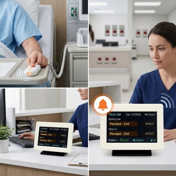 Hospital Bedside Information Tablet with Camera and Privacy Protection