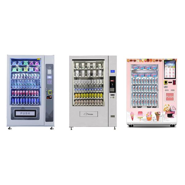 Customize Metal Construction Vending Machine Paper Money / Coin / Scan Payment System