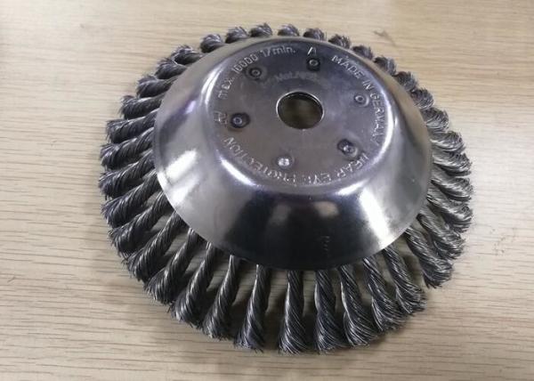 Twist Knot Conical Wire Weed Brush For Grass Removal Brush Cutters​ Machine
