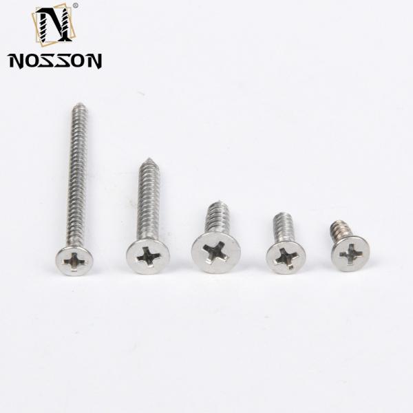 Self Tapping CSK Flat Head Chipboard Wood Screw 304 316 Stainless Steel for Plastic Metal in INCH Measurement System