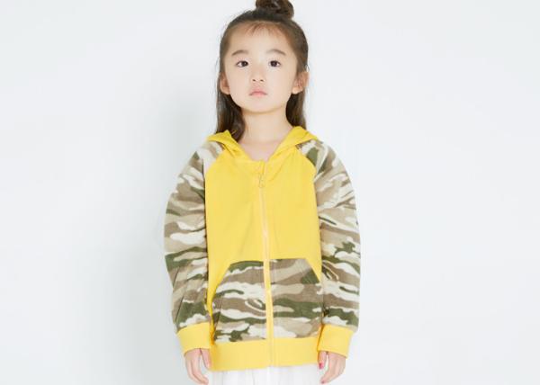 Colorful Kids Girls Clothes Kids Hooded Jacket With Dinosaur Angle Kangaroo Pocket