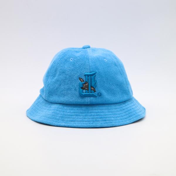 Custom Terry Cloth  Bucket Hat Wide Brim Casual and Fashionable Style Custom 3D Embroidery Logo