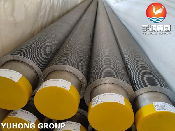 ASTM A376 TP347H 熱交換器用固体フィンチューブ