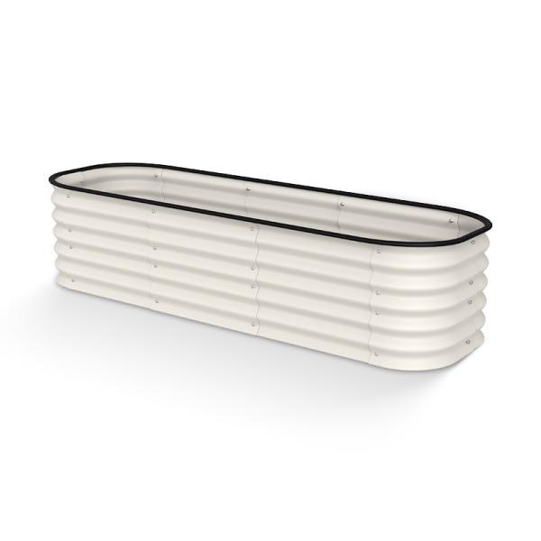 Sturdy Oval Metal Raised Garden Bed Planter 6.5*2*1.5 Ft With Open Bottom