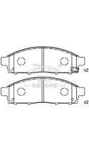 Mitsubishi Soueast Zinger Ceramic D1519 Disc Brake Pad Set 4605A198