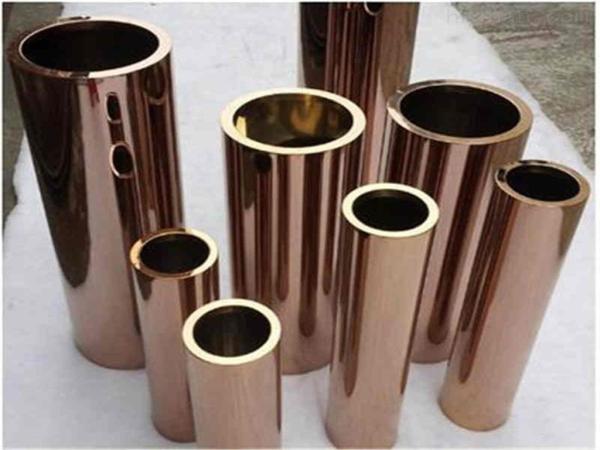 Tubulação soldada 108mm OD de Rose Gold Square Welded Tube 316 aço decorativo