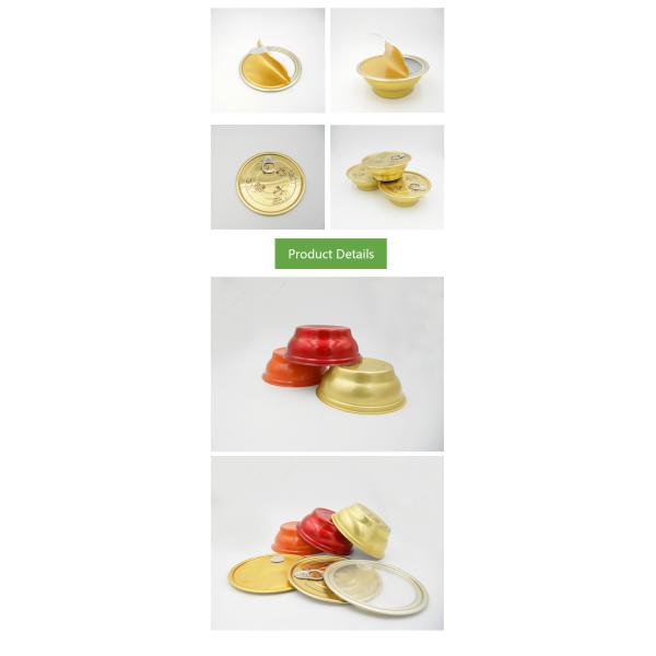 Food-grade aluminum cans perfect for microwave heating and refrigeration with PP plastic or aluminum foil sealing lid