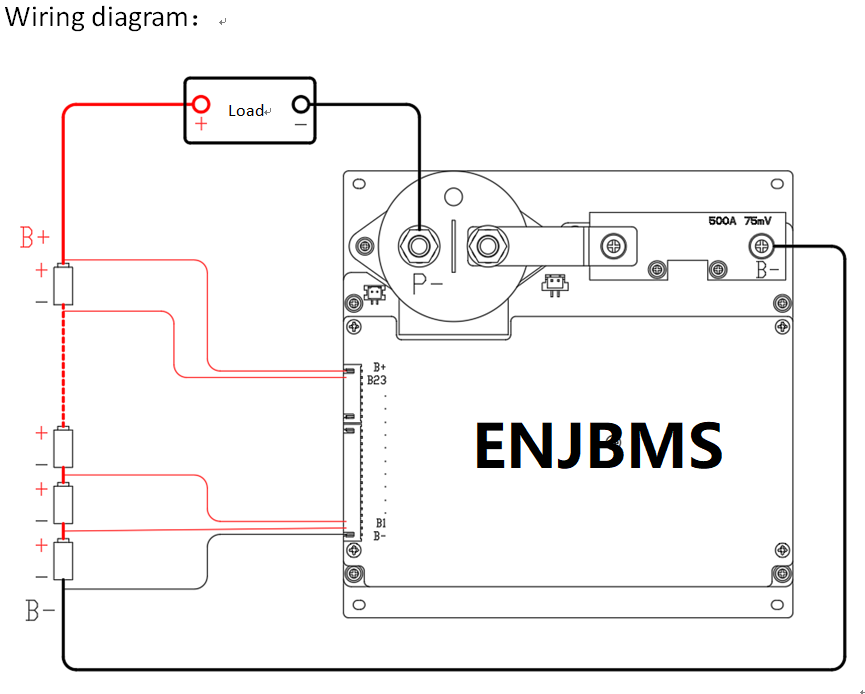 Home High Voltage BMS 40S 150A Lithium Battery BMS Master Slave RS485 / CANbus Communication