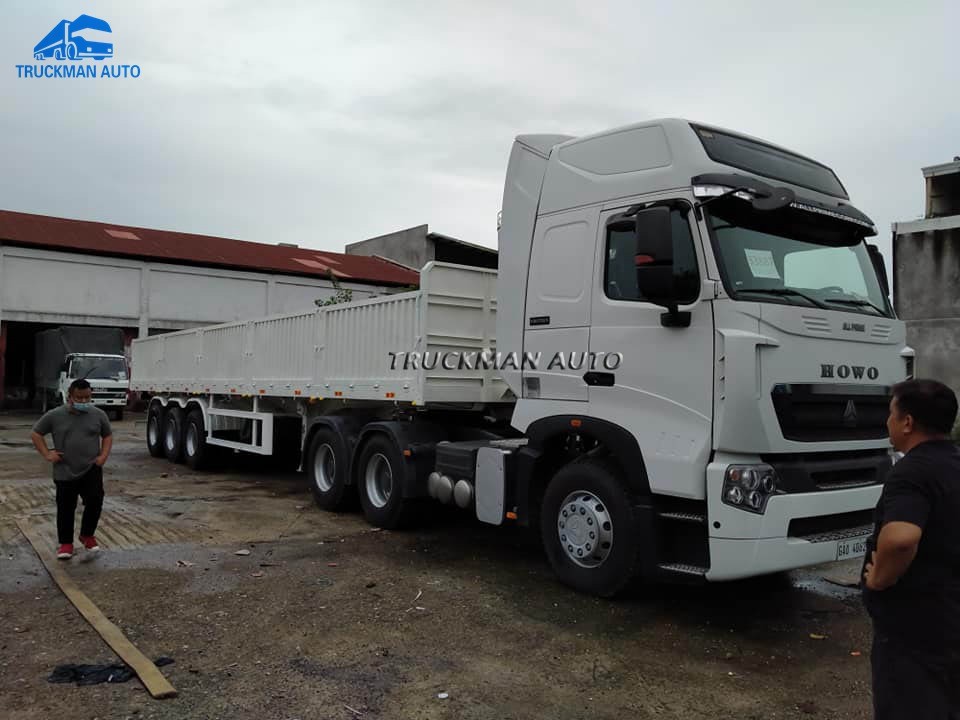 Q345 50000kg загородки трейлер Semi для перехода насыпного груза