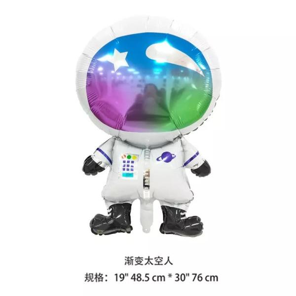 宇宙の主題のロケットの宇宙飛行士の宇宙飛行士ホイルの気球は装飾のためのGlobosを置いた