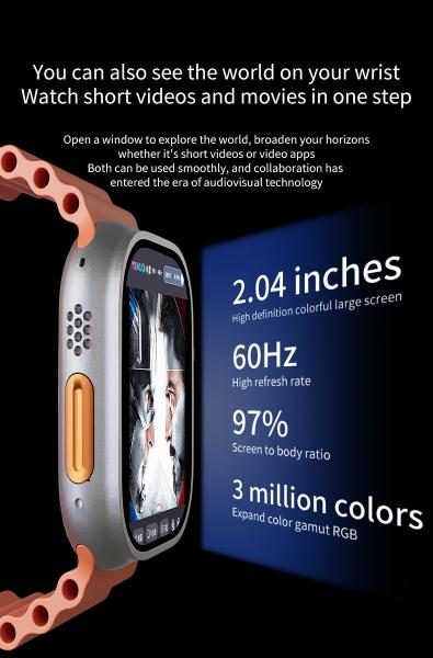 S10 Ultra Smart Watch with Rotary Camera GPS WIFI Sim Card Slot App Store Function Videos 2.29inch Fingerprint Unlock Touch