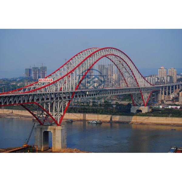 Постоянный стальной арки мост Преfab стальные мосты с высокой прочностью