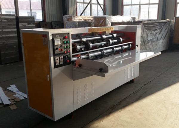Thin Knife Slitting Carton Box Making Machine Iron And Steel Material