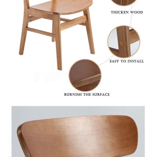 Muebles de comedor clásico Colección sillas de goma de madera maciza sillas de comedor con diseño moderno